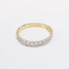 Picture of 14k Yellow Gold & Pave Set Diamond Joined Links Ring