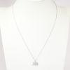 Picture of 14k White Gold & Diamond Elephant Necklace