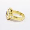 Picture of 18k Yellow Gold, Diamond & Oval Cut Iolite Ring