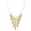 Picture of 14K Yellow Gold Citrine & Freshwater Cultured Pearl Bib Necklace