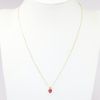 Picture of 14k Yellow Gold Necklace with Delicate Pink Tourmaline Heart Pendant