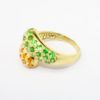 Picture of 14k Yellow Gold, Citrine and Tsavorite Bypass Ring