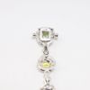 Picture of 14k White Gold, Diamond & Multi-Colored Gemstone Bracelet