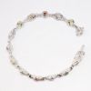 Picture of 14k White Gold, Diamond & Multi-Colored Gemstone Bracelet