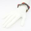 Picture of Vintage Gilt Chinese Export Silver, Cloisonné Enamel & Coral Cabochon Bracelet