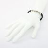 Picture of AXION Braided Black Leather Bracelet with Sterling Silver Knot Detail