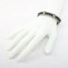 Picture of AXION Men's Braided Sterling Silver & Black Leather Bracelet with Viking Inspired Bands