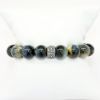 Picture of AXION Men's Cat's Eye Beaded Bracelet with Sterling Silver Sunburst Bead Accents