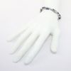Picture of AXION Men's Woven Light & Dark Blue Silk Chord Bracelet with Greek Key Sterling Silver Links
