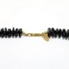 Picture of Vintage Signed Miriam Haskell Black Onyx Bead & Brass Ram's Head Etruscan Revival Necklace