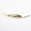 Picture of Vintage Signed Christian Dior Gold Tone Feather Quill Brooch