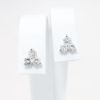 Picture of 14k White Gold & 0.66ct Triple Diamond Stud Earrings
