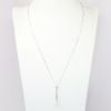 Picture of 14k White Gold & Pearl Drop Necklace with Diamond Accents