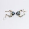 Picture of LAGOS 18k Yellow Gold, Sterling Silver & Black Pearl Lever Back Earrings