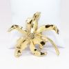 Picture of Vintage 1940's Corocraft Gilt Sterling Silver, Enamel & Rhinestone Orchid Brooch