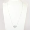 Picture of 14k White Gold & 0.65ct Pavé Set Diamond Evil Eye Necklace