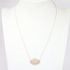 Picture of 14k Rose Gold & 0.65ct Pavé Set Diamond Evil Eye Necklace