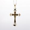 Picture of 14k Yellow Gold Pierced Crucifix Pendant