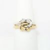 Picture of James Avery 'Lover's Knot' Ring in Sterling Silver and 14k Yellow Gold