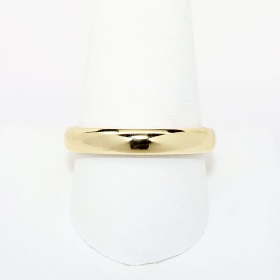 Picture of 14k Yellow Gold 4mm Men's Half Round Wedding Band