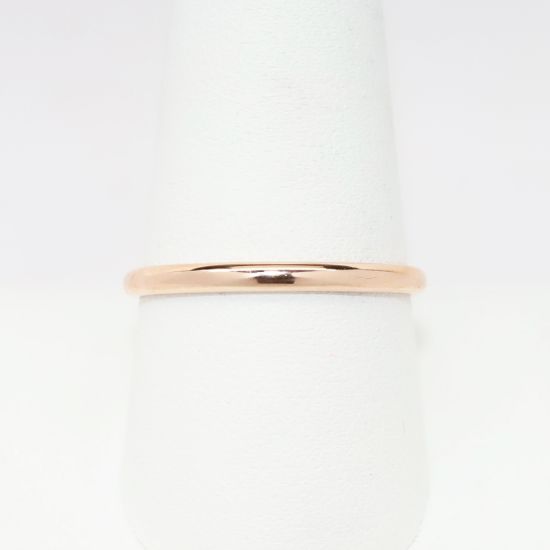 Picture of 14k Rose Gold 2mm Men's Wedding Band