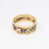 Picture of Vintage 14k Gold, Ruby, Sapphire & Diamond Enameled 32nd Degree Order of Scottish Rites Freemason Ring