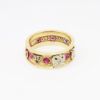 Picture of Vintage 14k Gold, Ruby, Sapphire & Diamond Enameled 32nd Degree Order of Scottish Rites Freemason Ring