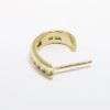 Picture of 10k Yellow Gold & Diamond Open Hoop Earrings