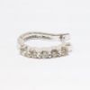 Picture of 14k White Gold & 2.00ct Diamond Lever Back Hoop Earrings