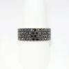 Picture of 14k Rose Gold & Pavé Set Black Diamond Band Ring