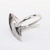 Picture of 14k White Gold Black & White Pavé Set Diamond Statement Ring