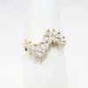 Picture of 14k Yellow Gold & Marquise Cut Diamonds Wave Shaped Ring