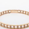 Picture of 14k Rose Gold & Diamond Beaded Bangle Bracelet