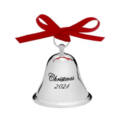 Picture of 2024 5th Edition Gorham 'Christmas 2024' Sterling Silver Bell Ornament