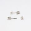 Picture of 14k White Gold & 0.20ct Diamond Solitaire Stud Earrings