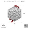 Picture of 2024 4th Edition Wallace Snowflake Silver Plated Ornament