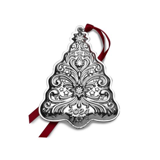 Picture of 2024 8th Edition Gorham Sterling Silver Christmas Tree Ornament