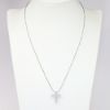 Picture of White Gold & Baguette Cut Diamond Cross Necklace