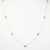 Picture of 14k White Gold & Diamond Station Necklace