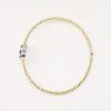 Picture of 14k Two-Tone Gold, Sapphire and Diamond Flexible Bypass Bracelet