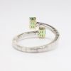 Picture of 14k Two-Tone Gold, Emerald and Diamond Bypass Ring