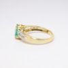 Picture of 14k Yellow Gold & Emerald Cut Emerald Ring with Diamond Accents