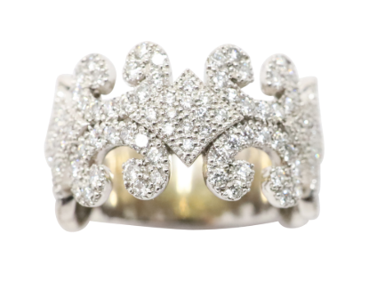 Picture of 18K White Gold Diamond Statement Ring