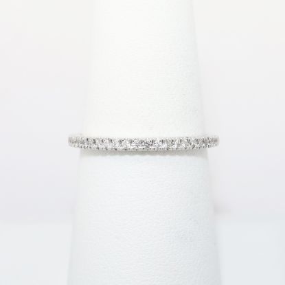 Picture of Classic 14k White Gold & Diamond Wedding Band