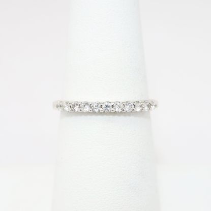 Picture of Classic 14k White Gold & Diamond Wedding Band