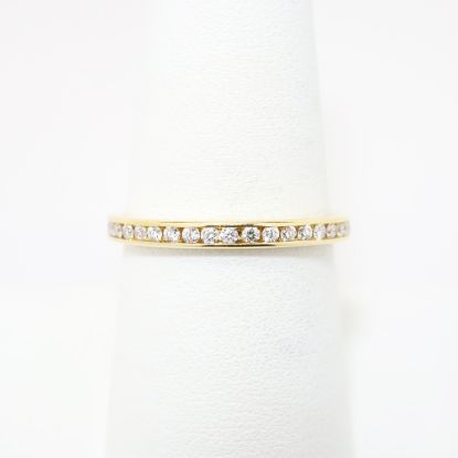 Picture of 14k Yellow Gold & Channel Set Diamond Wedding Band
