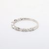 Picture of 18k White Gold & Diamond Wedding Band with Milgrain Detailing
