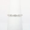 Picture of 18k White Gold & Diamond Wedding Band with Milgrain Detailing