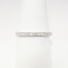 Picture of 18k White Gold & Diamond Wedding Band with Side Mounted Diamond Accents