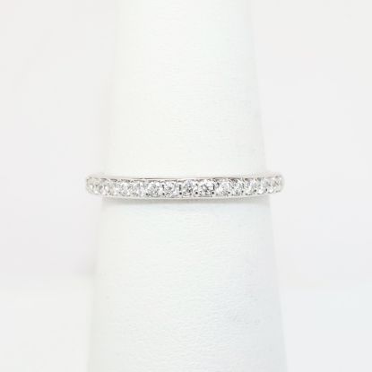 Picture of Delicate 14k White Gold & Diamond Wedding Band